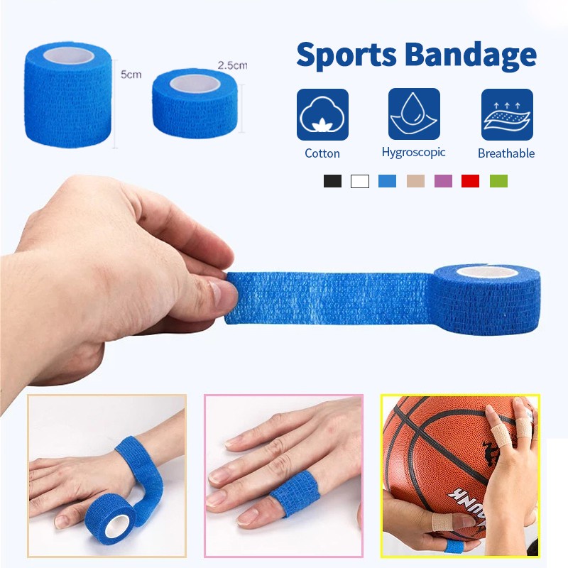 Kinesiology Self-Adhesive Elastic Sports First Aid Tape Wrap Stretch ...