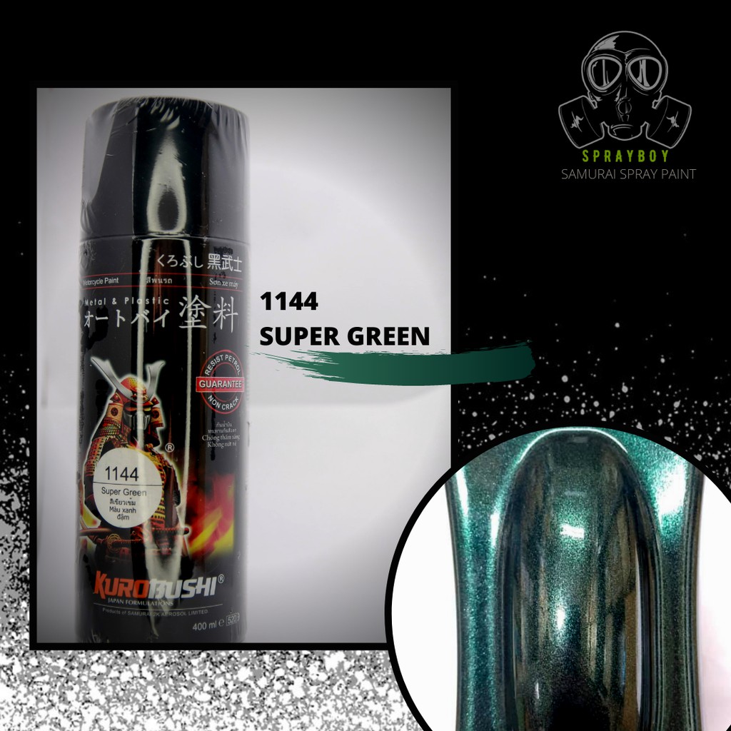 1144 SUPER GREEN SAMURAI SPRAY PAINT 400ML | Shopee Philippines