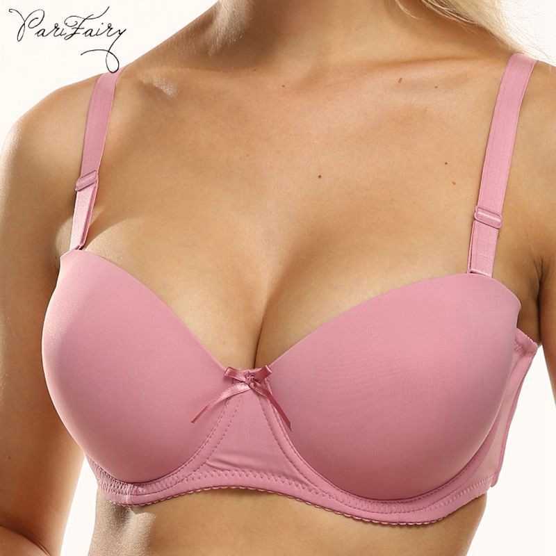 PARIFAIRY strapless bra plus size cup d bra seamless bra with wire half
