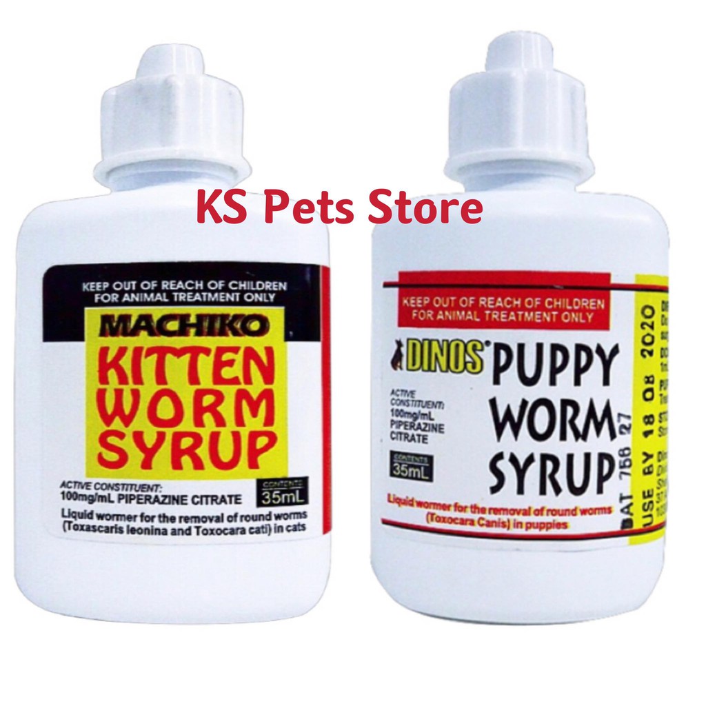 Dinos & Machiko Kitten / Puppy Worm Syrup (35ML) | Shopee Philippines