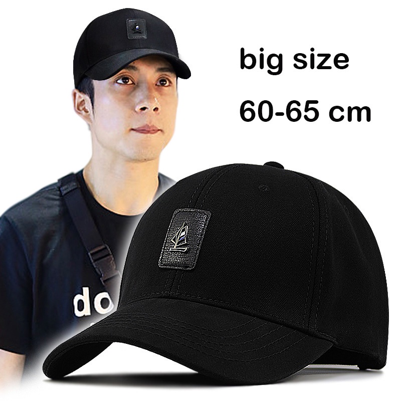 62-68cm large size baseball cap male autumn polyester snapback hat big ...