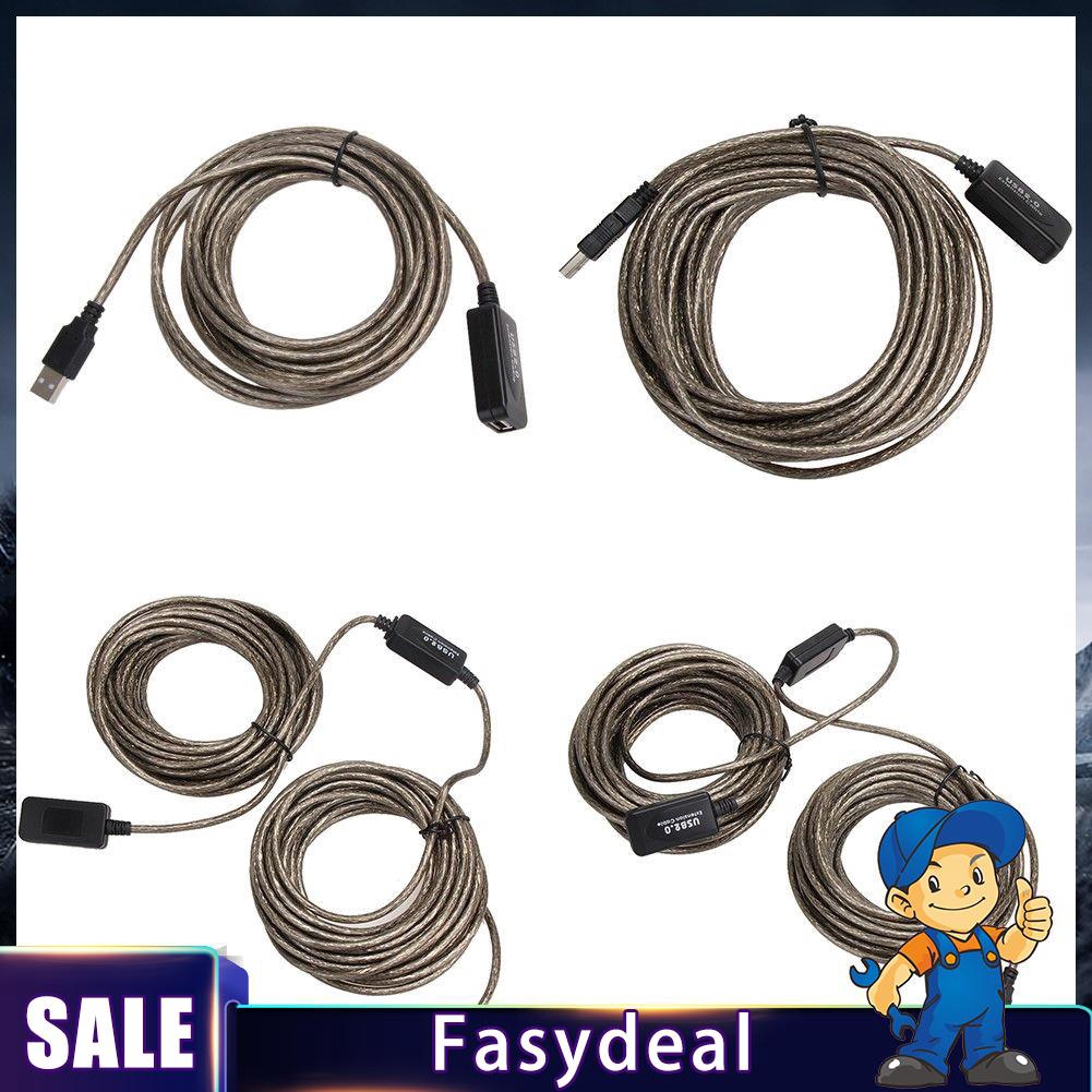 5M 10M 15M 20M High Speed USB 2.0 Male to Female Extension Cable Cord