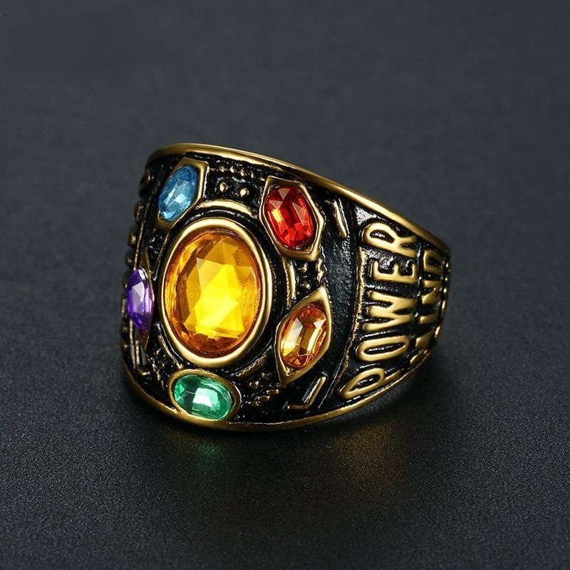 Men's Stainless Steel Punk Rock Rings - Animal Style, Gold/Silver/Titanium, Hypoallergenic - View #2
