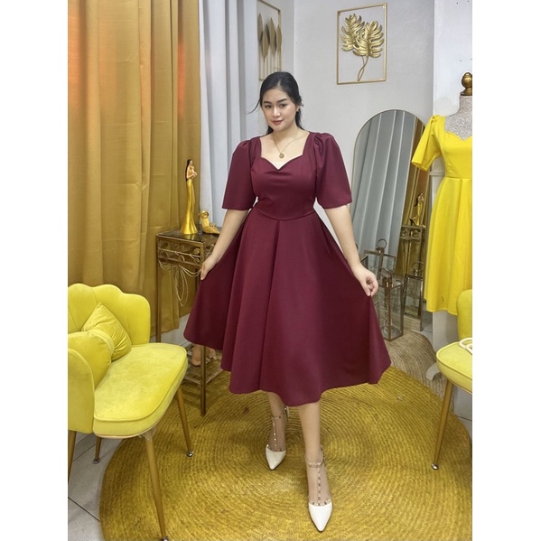 Celestine Puff Dress !! Freesize | Shopee Philippines