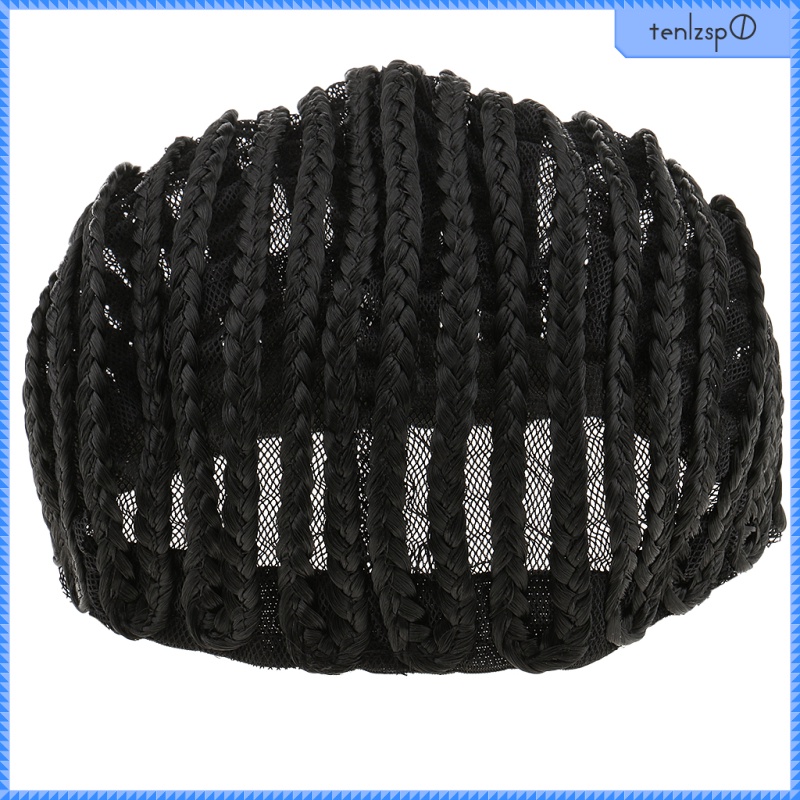 [ Breathable Stretchable Cornrow Braided Cap for Making Hair Crochet