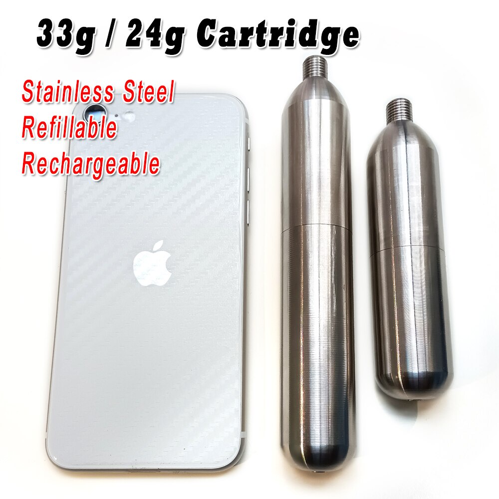 Refillable 24g 33g CO2 Cartridge Inflatable Charger Gas Can Refilling ...