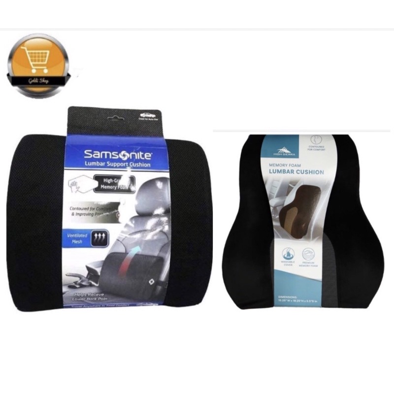 Samsonite contoured discount lumbar support cushion