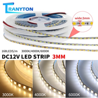Upgrade Width 3mm 5M/Roll LED Strip High Density 2025 168 LEDs/m DC12V ...