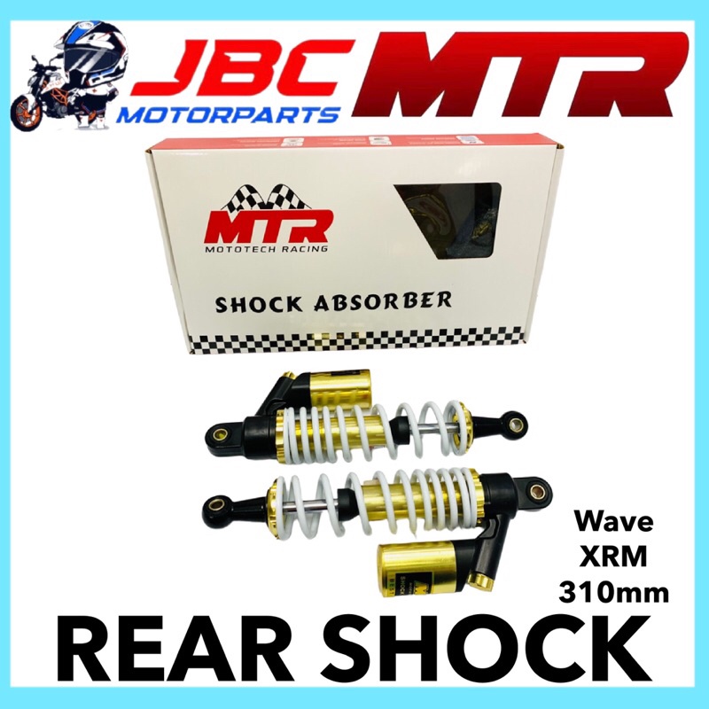 MTR Rear Shock for XRM110 XRM 125 WAVE 310mm | Shopee Philippines