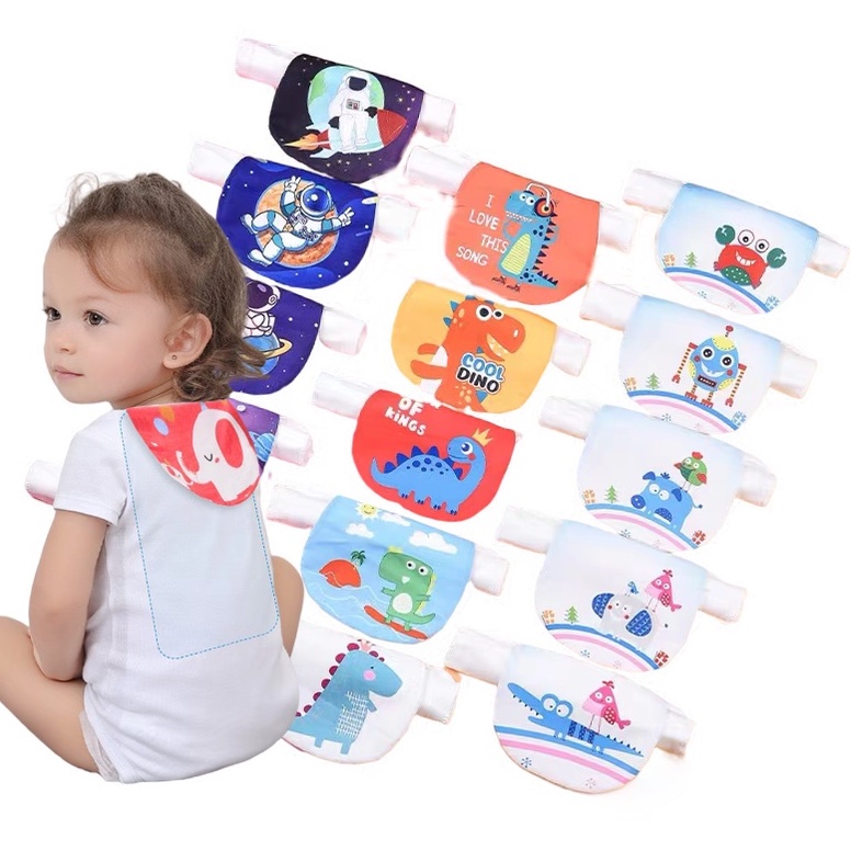 Baby Cotton Absorb Sweat Absorbent Repeat Towel Back Wipes Cloth