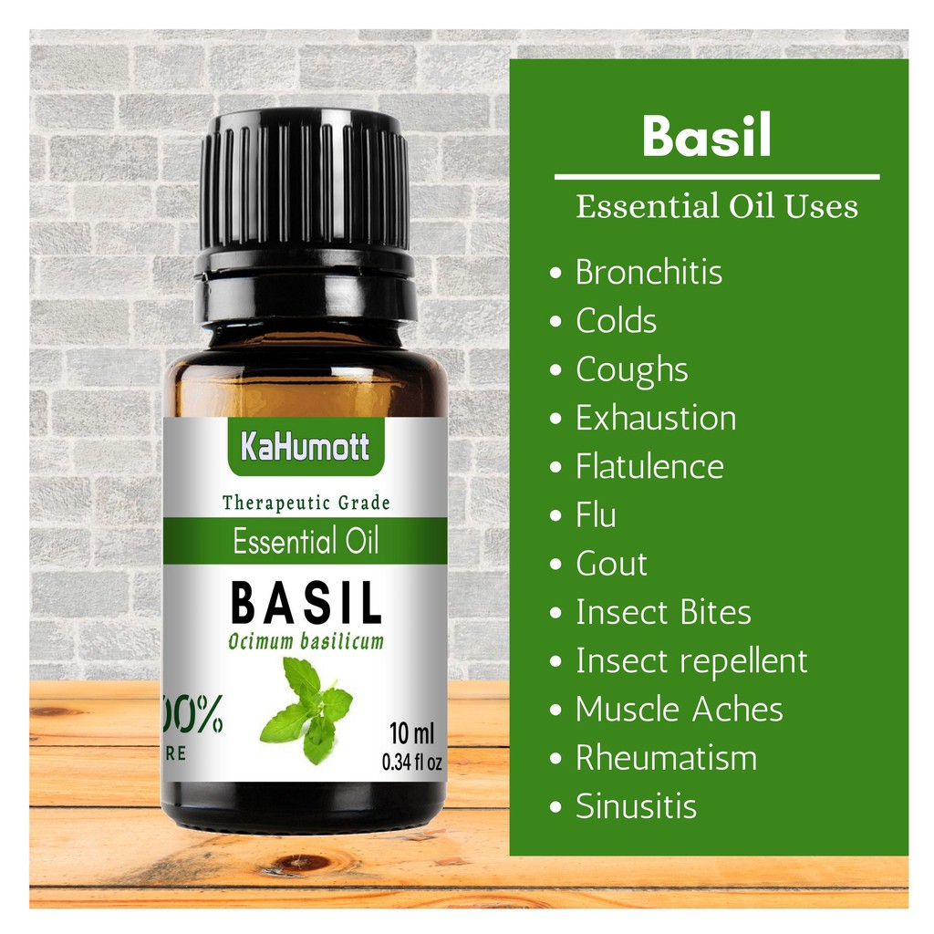 BASIL 100 Pure Essential Oil 10 ml Shopee Philippines