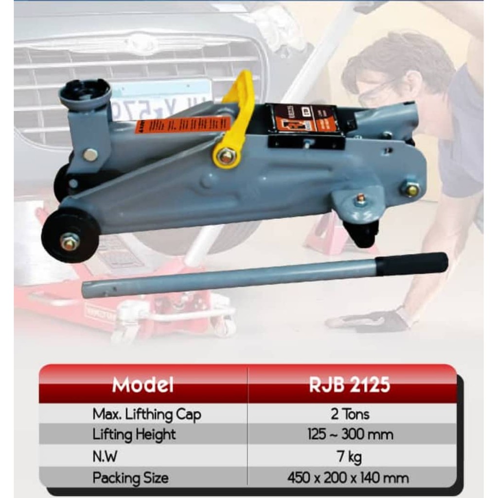 Portable Hydraulic Floor Jack 2 Ton | Shopee Philippines