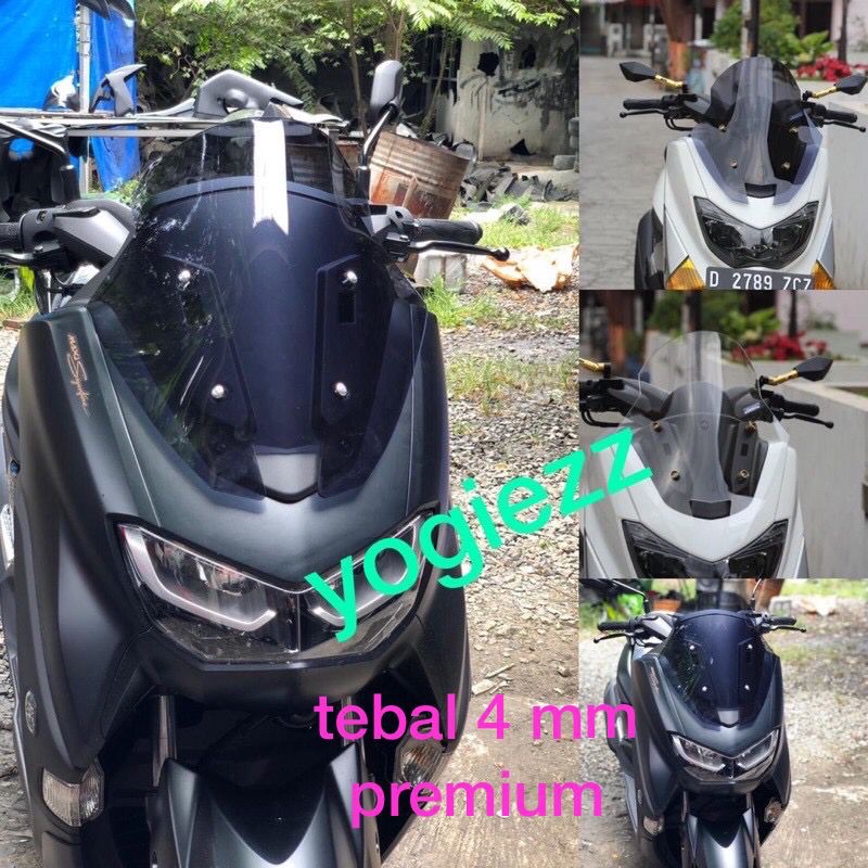 Windshield all new yamaha nmax 2020 2021 visor flyscreen frontshield ...