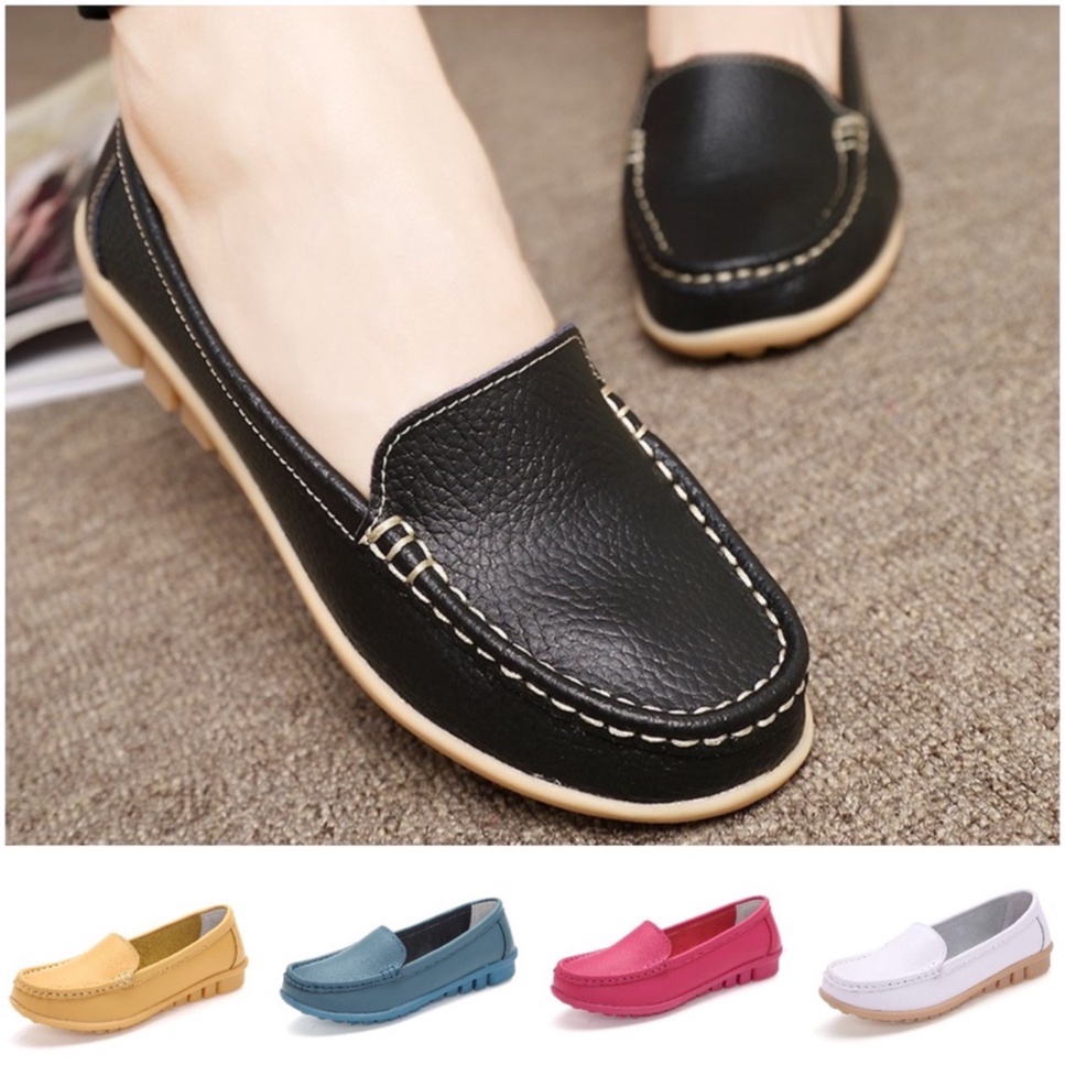 plus size：34-43 Hospital nurse flat bottom nursing shoes student white ...