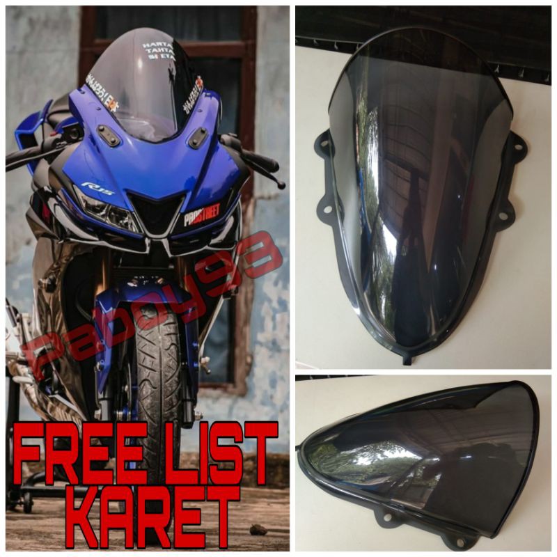 Windshield R15 V3 LATEST MODEL FULL JENONG BONUS LIST RUBBER | Shopee ...
