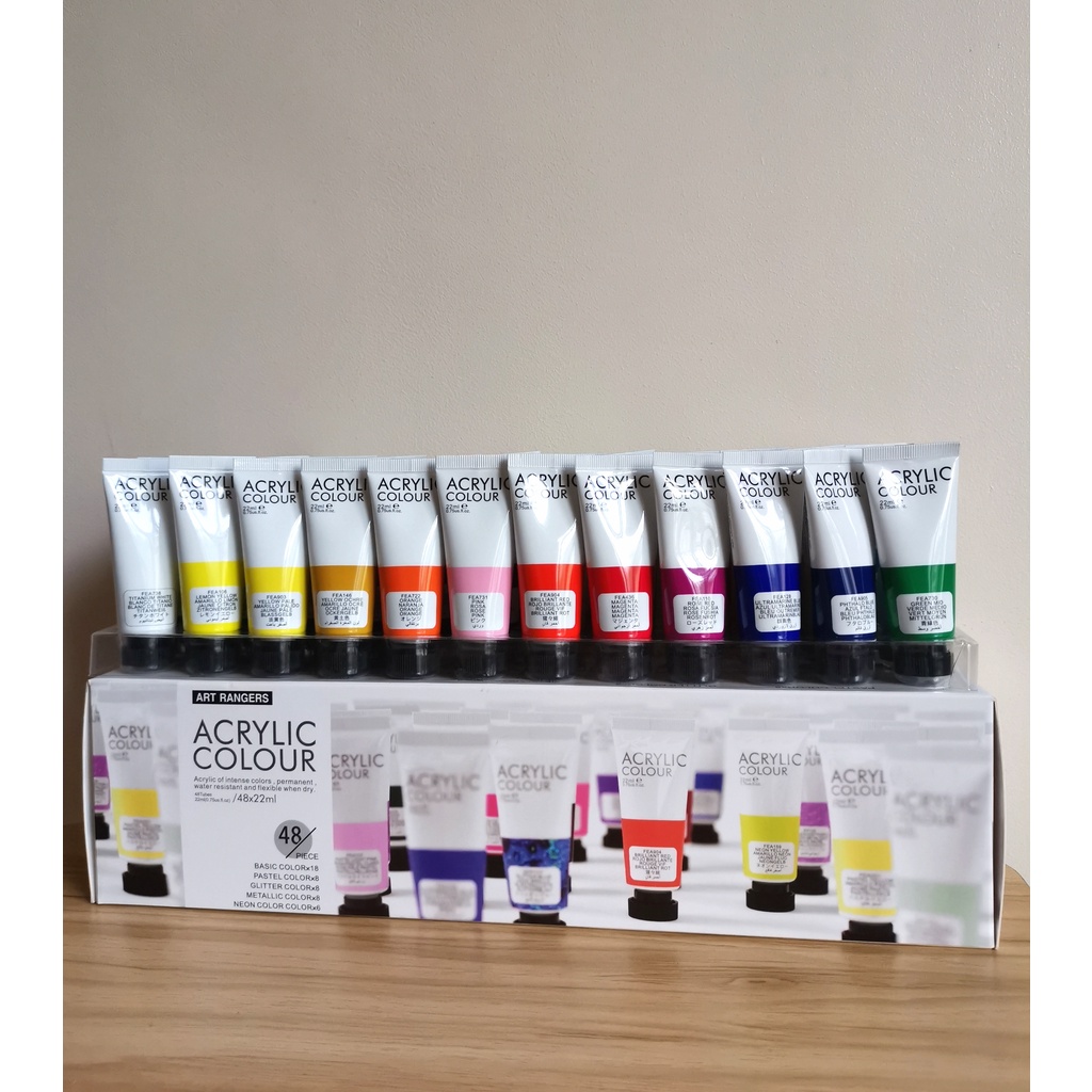[243648x22ml] Art Ranger Acrylic Paint Set Shopee Philippines