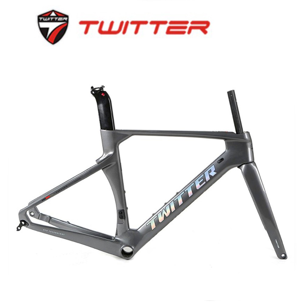 TWITTER R10 disc brakes carbon fiber road frame disc brakes 700C through axle 12 142mm gravel racing Bike bicycle frame 46 54cm Bicycle parts Shopee Philippines