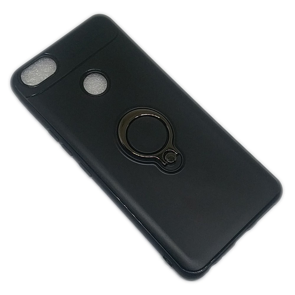 Auto Fucos Soft TPU Back Case With Ring Bracket for Infinix Note