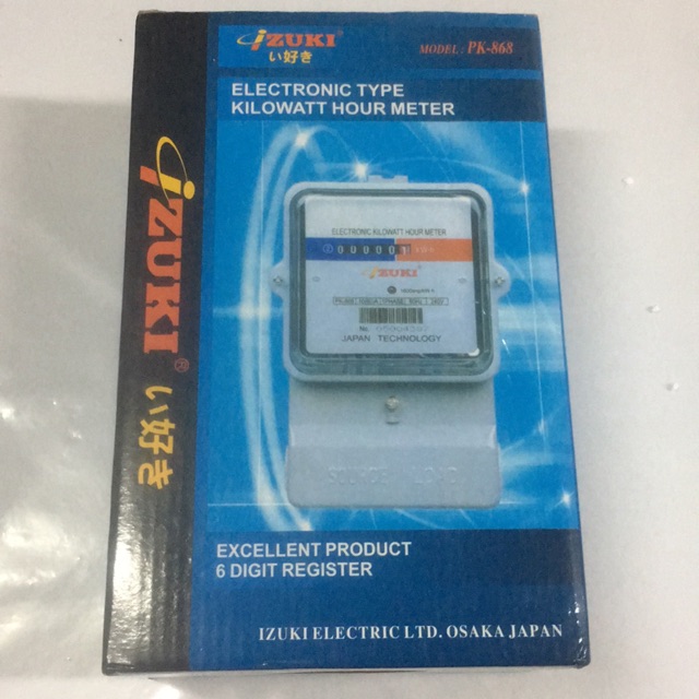 Izuki Electronic Type Kilowatt Hour Meter PK-868 ERC Approve | Shopee ...