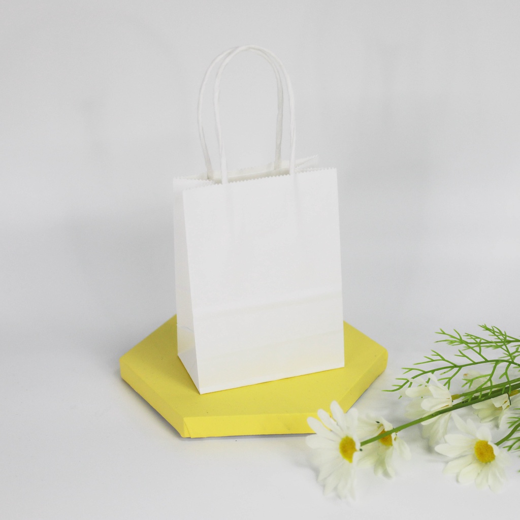 10Pcs Paper Bag Birthday Loot Bag Gift Bag Handbag Tote Bag Packing Bag ...