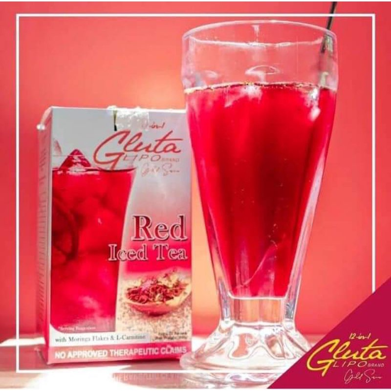 Gluta lipo Red Iced Tea Authentic Shopee Philippines