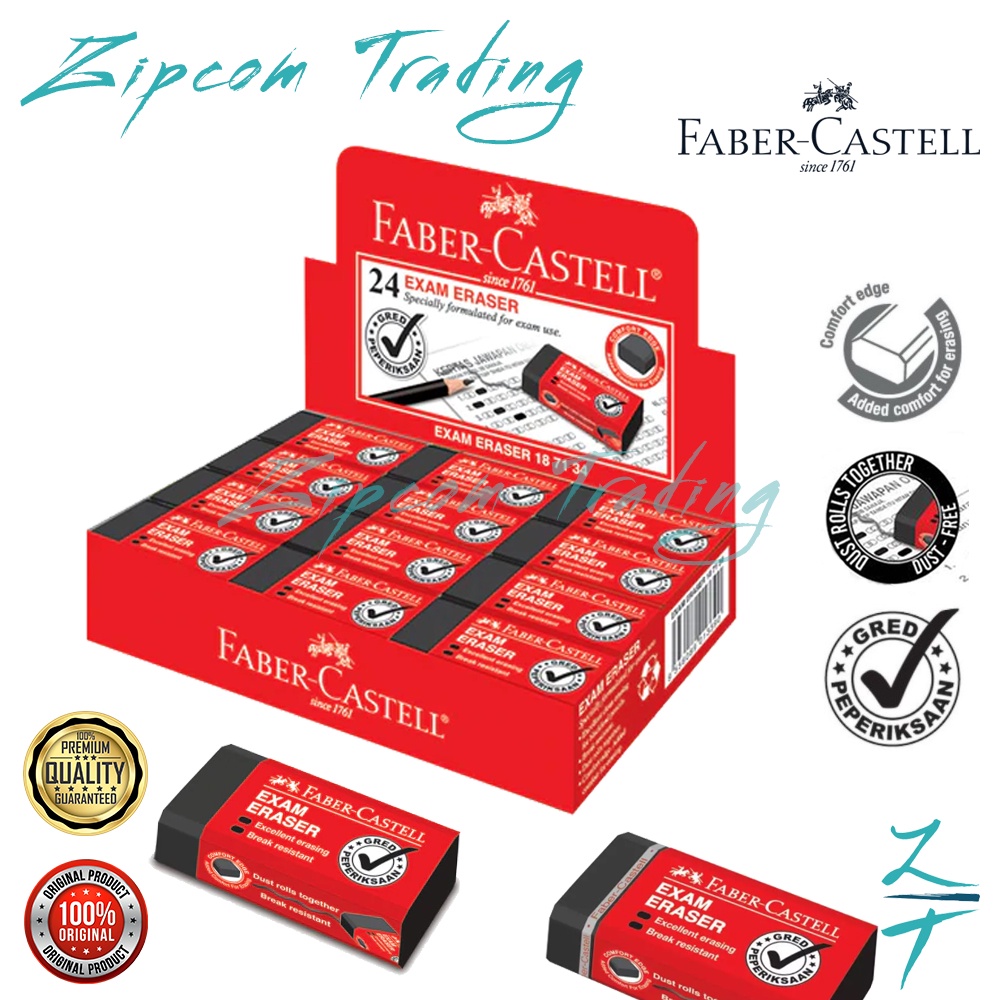 FABER CASTELL Dust Free Exam Eraser (187134) faber castell eraser dust ...