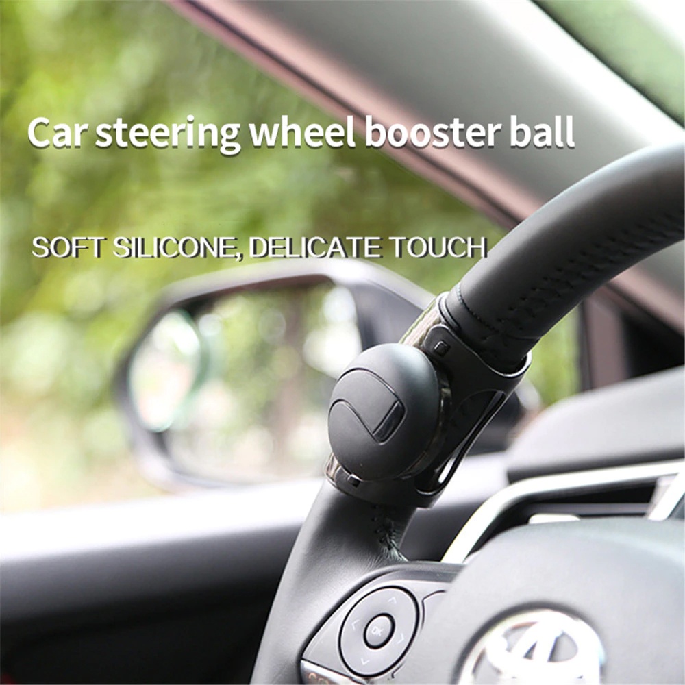 AdiHome 1pc Universal Auto Steering Wheel 360 Spinner Handle Ball Knob