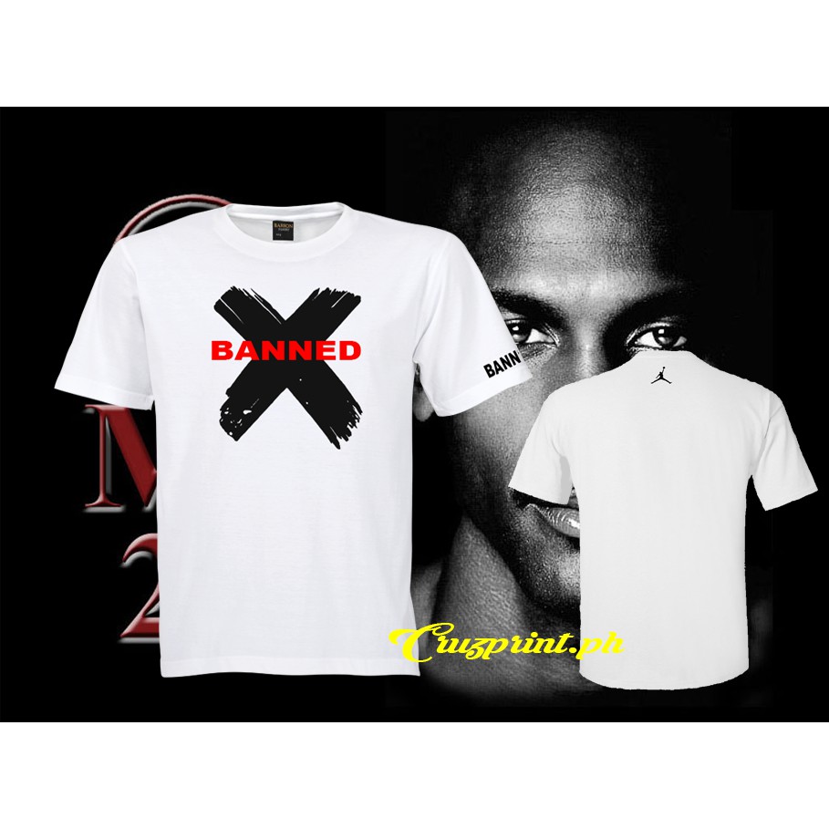 Michael Jordan x banned shirt