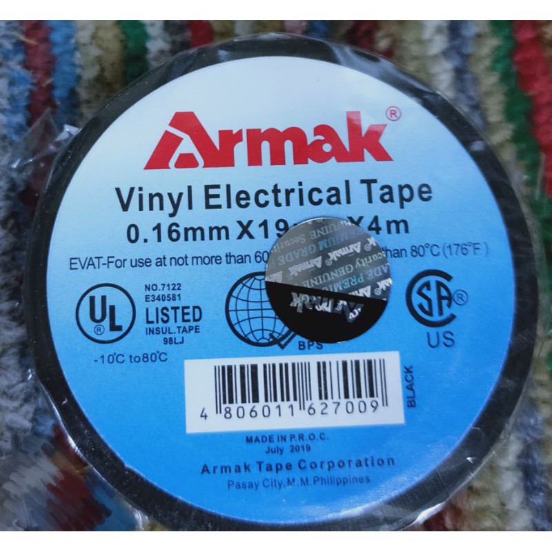 Armak Electrical Tape; Color Black | Shopee Philippines