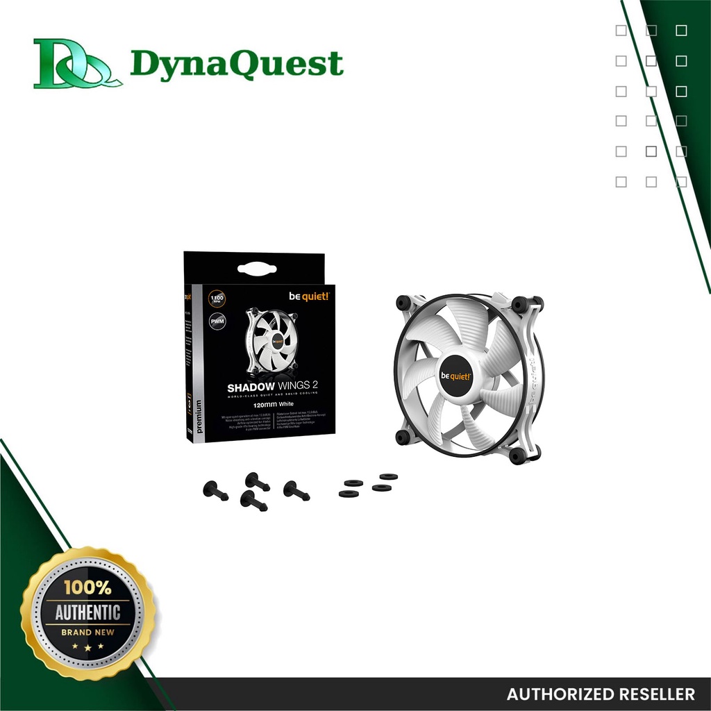 Be Quiet! Shadow Wings 2 White 120mm Pwm Bl089 Case Fan | Shopee ...
