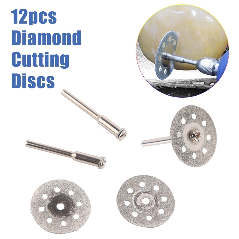 10Pcs 60mm Mini Sharp Cut Off Rotary Cutting Disc Disks DIY Tool Jade ...