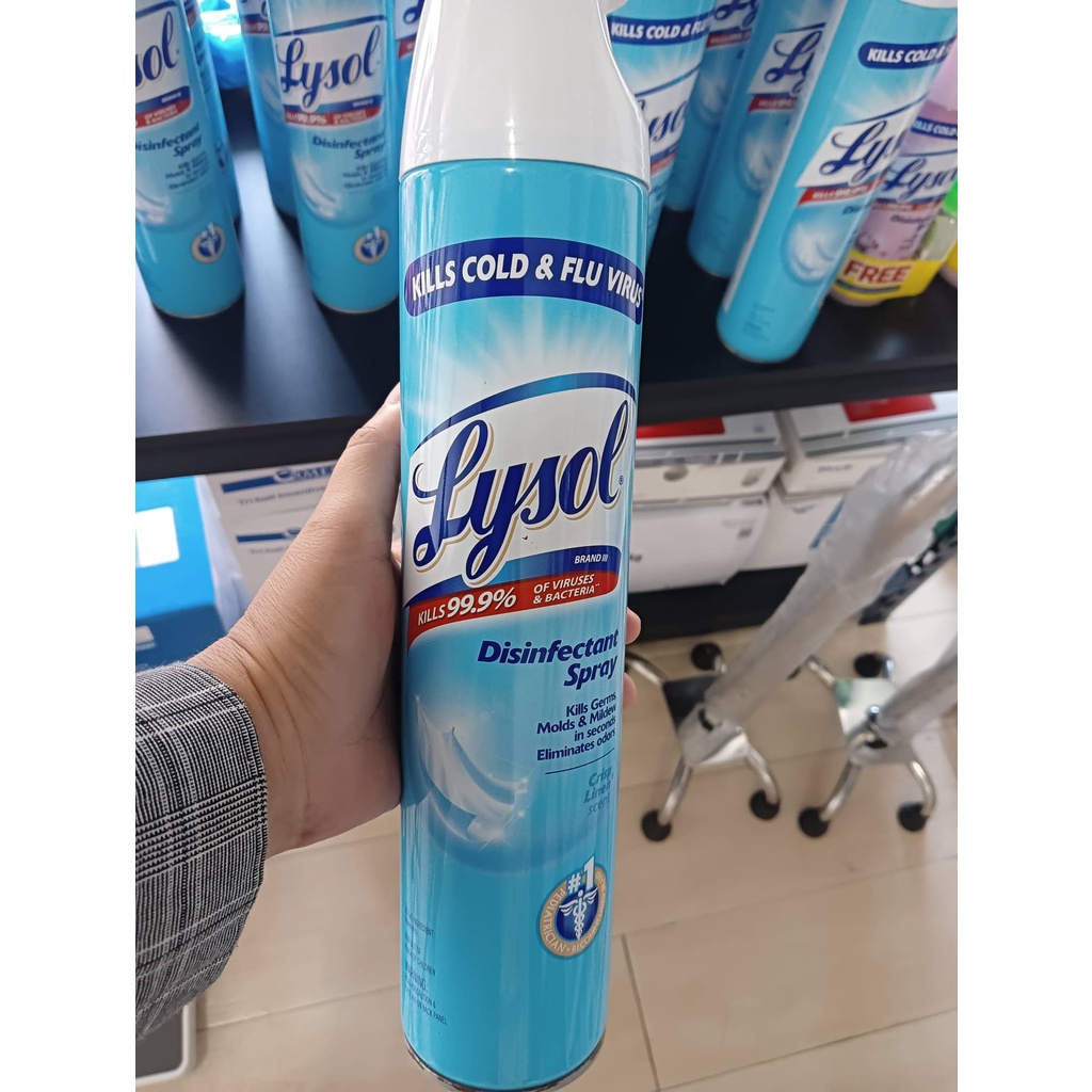 Lysol Disinfectant Spray Crisp Linen Scent 510g Shopee Philippines