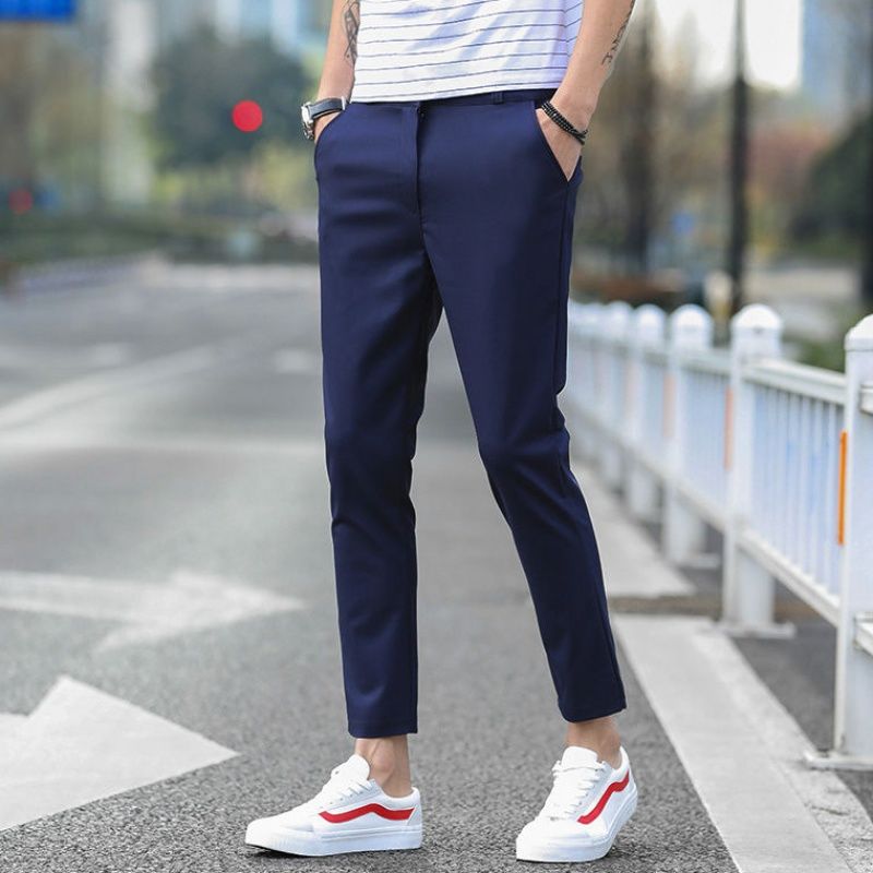 ✨Men's Suit Pants Summer New Ankle-Length Pants Slim-Fit Suit