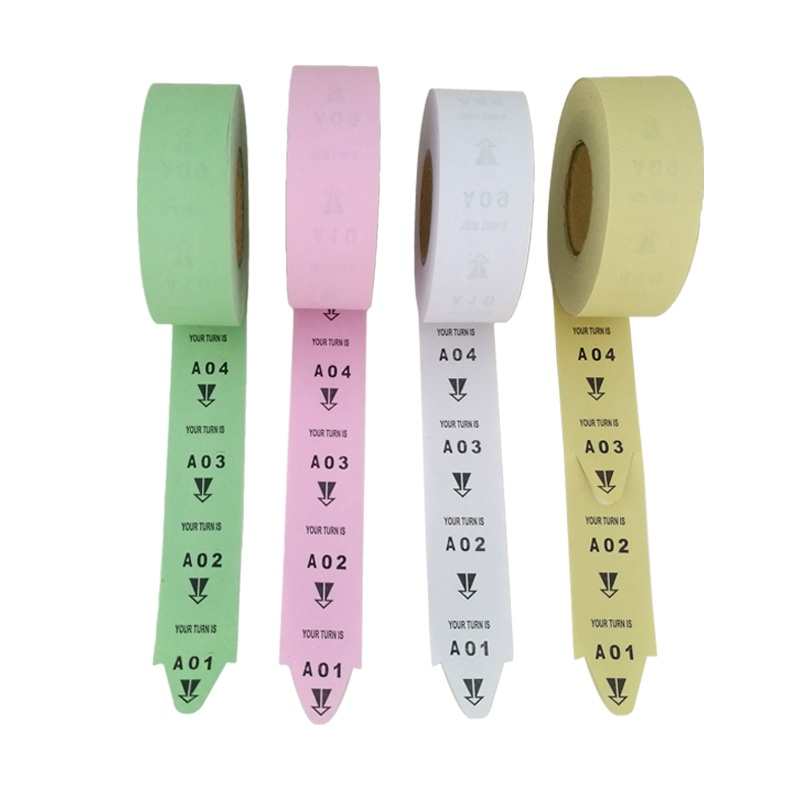 White Take A Number Tickets Turn-O-Matic Queue Roll 2000 tickets/Roll 0 ...