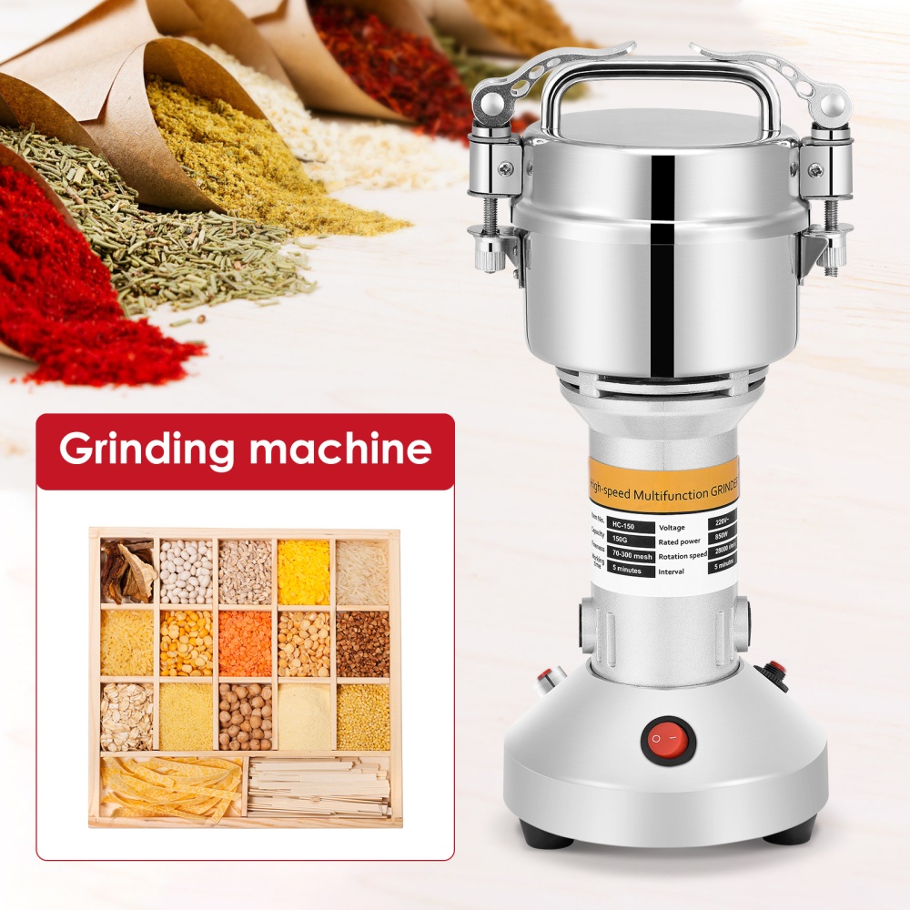 Portable Electric Grain Grinder 220V Grinding Mechanism Powder Machine ...