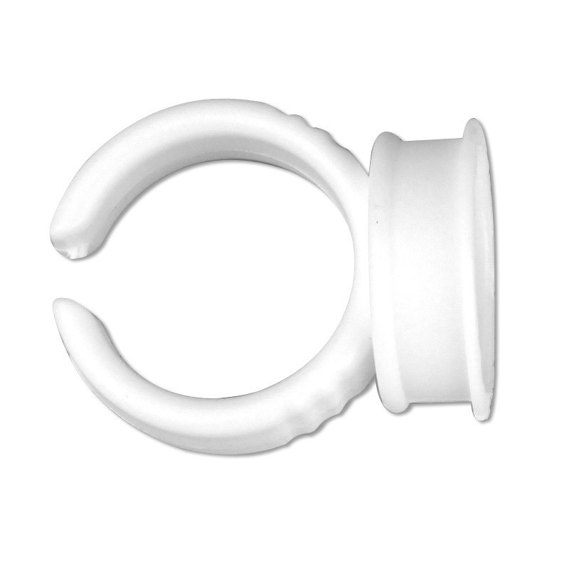 100PCS Disposable Eyelash Glue Fan Cup Rings Holder Container Tattoo ...