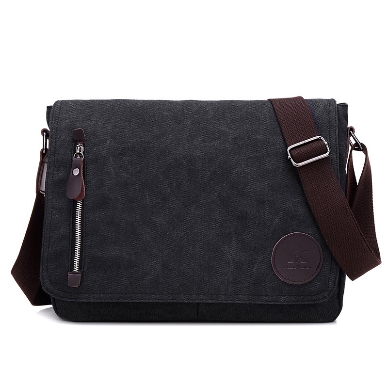 Retro Canvas Shoulder Bag For Man Business Satchel 14 inch Computer bag Men s casual messenger Bag Shopee Philippines