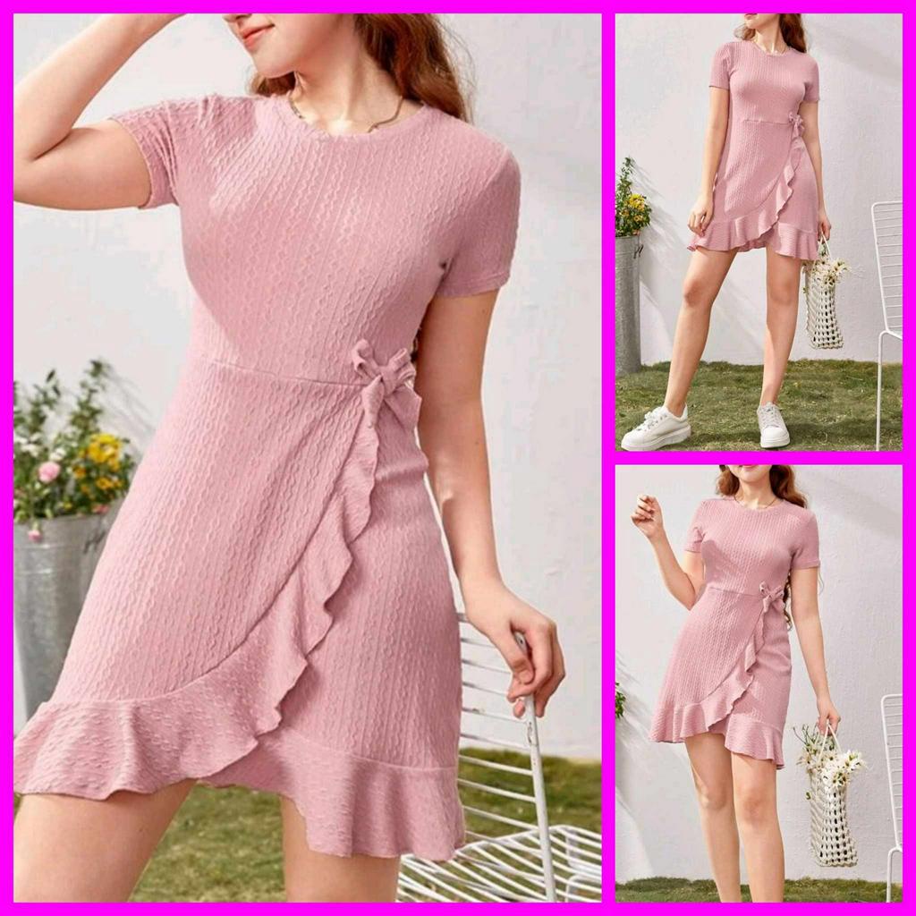 Oning Ruffle Dress - XS to Large | Shopee Philippines