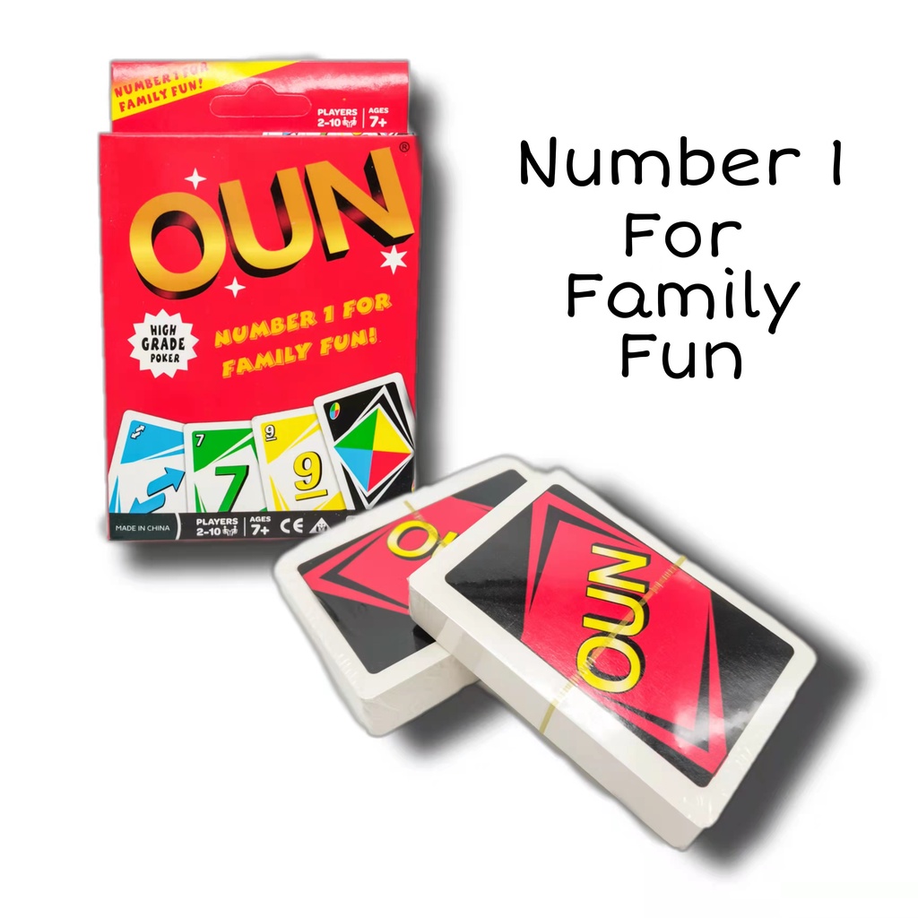 Oun Card || Classic Card Game || For Family & Friends | Shopee Philippines