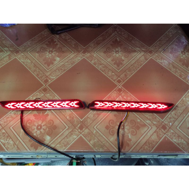 Toyota innova 2008-2015 rear bumper reflector LED lights custom LED ...