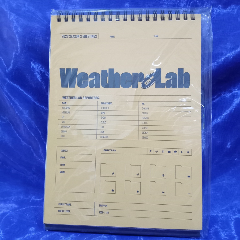  ONHAND ENHYPEN Weather Lab Calendar Sealed Shopee Philippines