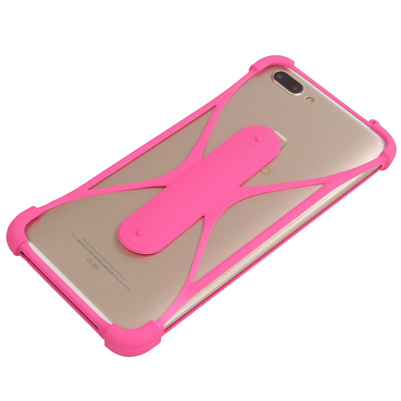 K-S-Trade Paraurti In Silicone Per Sharp Aquos V: Cover Morbida Rosa Con Protezione Bumper! - 2