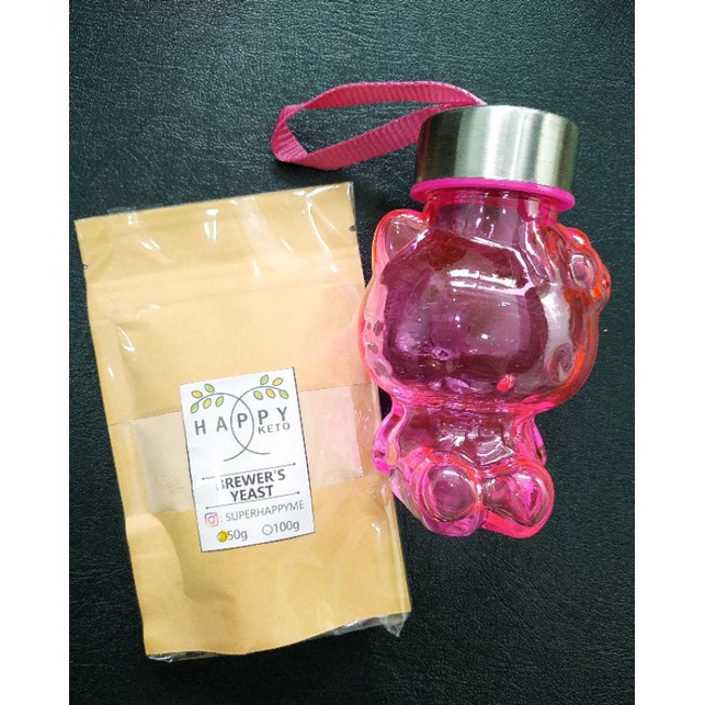 Brewers Yeast (For Lactation Cookies) with Complementary Glass