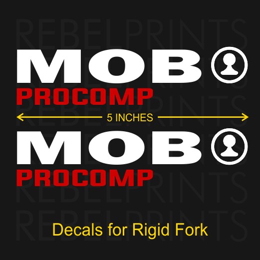 MOB Pro Comp Decals for Rigid Fork | Shopee Philippines
