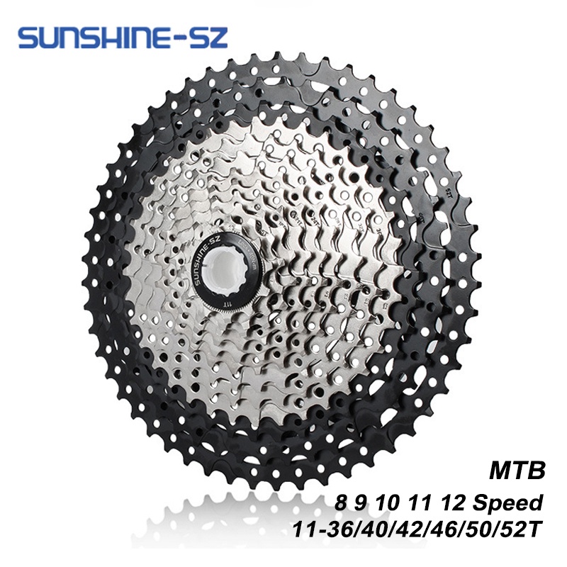 Sunshine Cassette 10/11/12 Speed Bicycle Cassette Sprocket Mountain Bike  Freewheel 40T 42T 46T 50T 52T for SHIMANO | Shopee Philippines