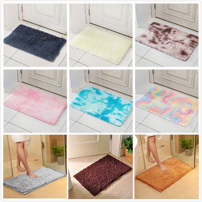 SALE Faux Fur Soft Plush Carpet Fluffy Bathroom Bedroom Rug Door Mat ...