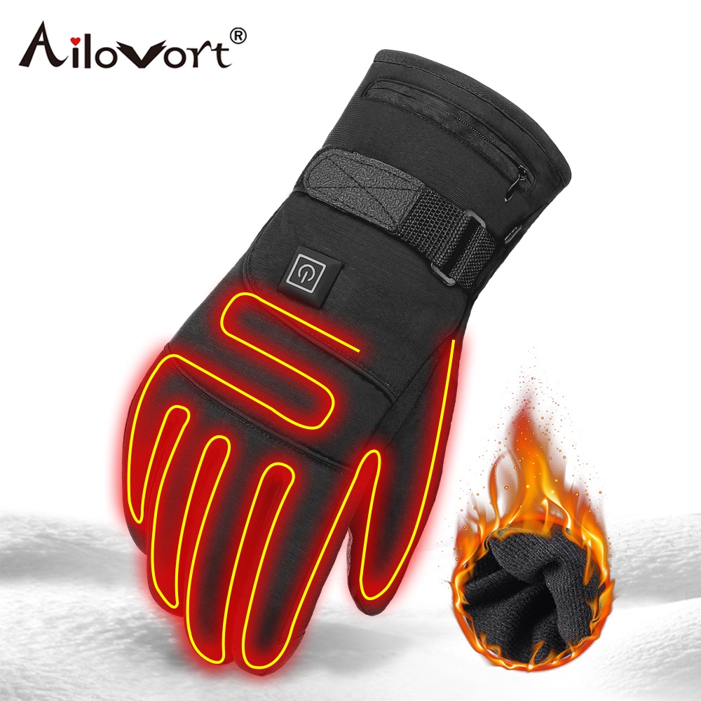 2021¤۞ Winter Battery Hand Warmer Electric Thermal Gloves Man and Woman ...