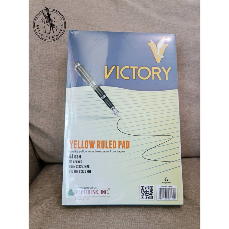 Victory Yellow Ruled Pad | Shopee Philippines