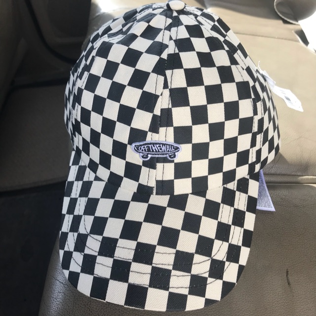 Checkered store vans hat