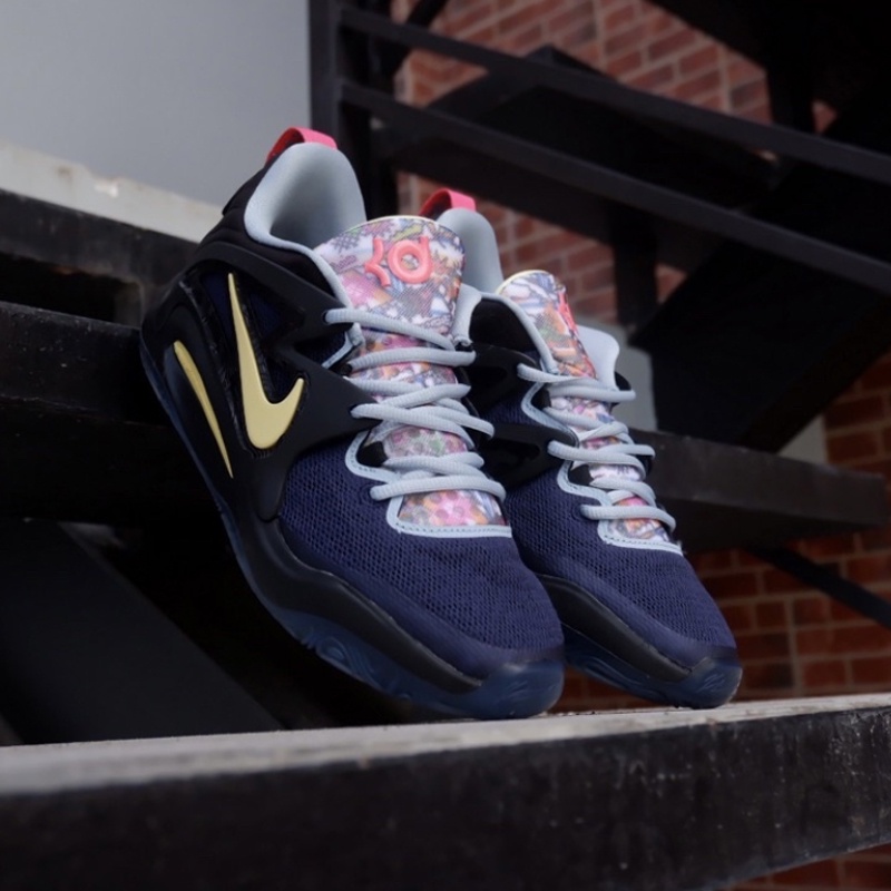 KD 15 Black Boarder Blue Sports Basketball Shoes For Men Shopee